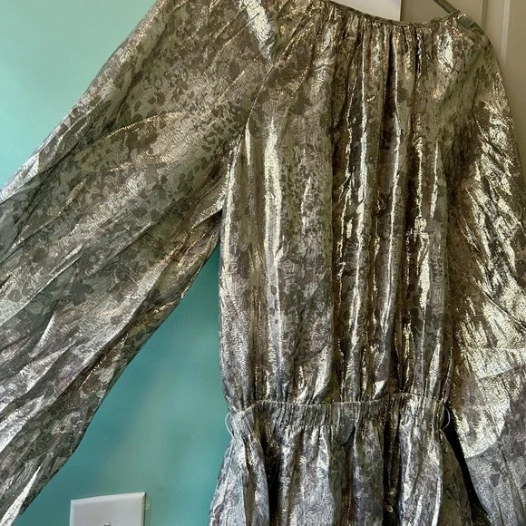 Ramy Brook / Metallic Miami Long Sleeve Dress (Size Small - Missing Belt) - Picture 12 of 12